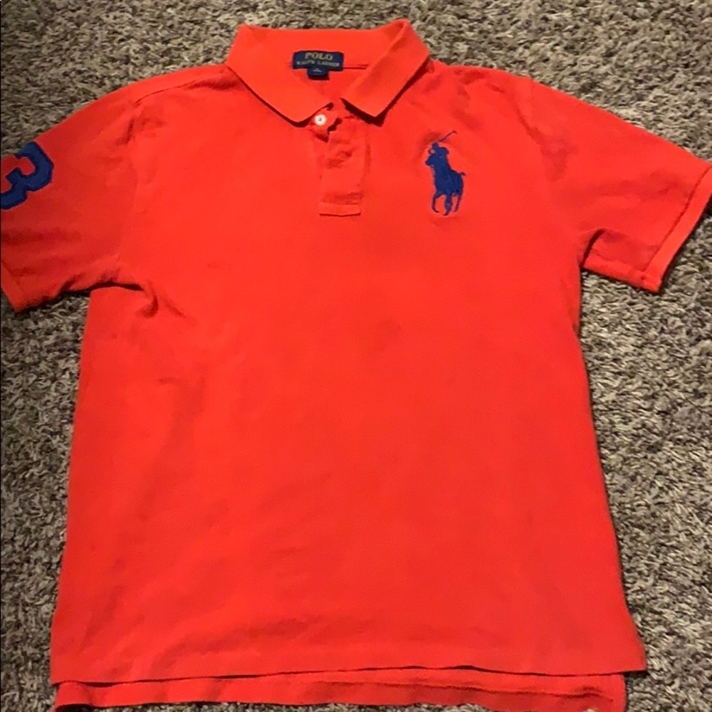 Red polo raulph lauren polo shirt